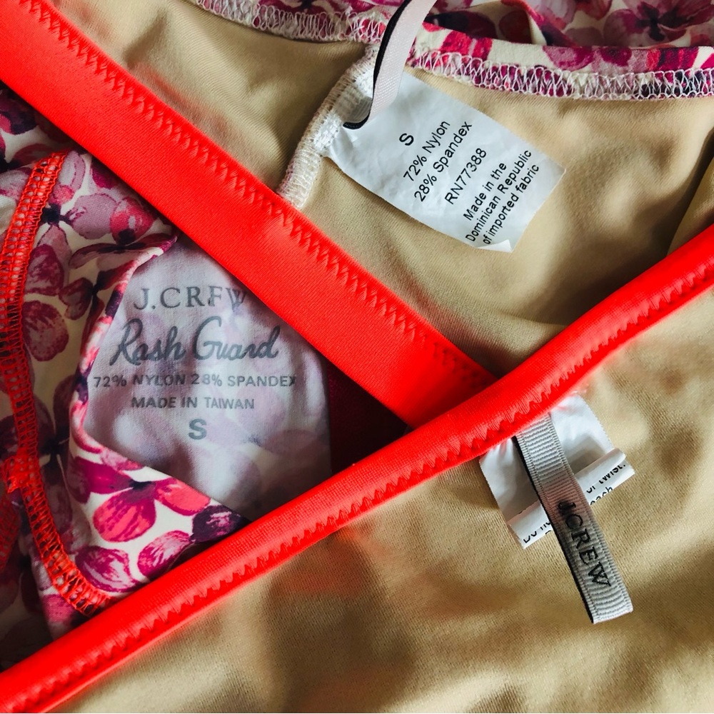 Liberty x JCrew 3pc rash guard bikini swim set small - Picture 7 of 7